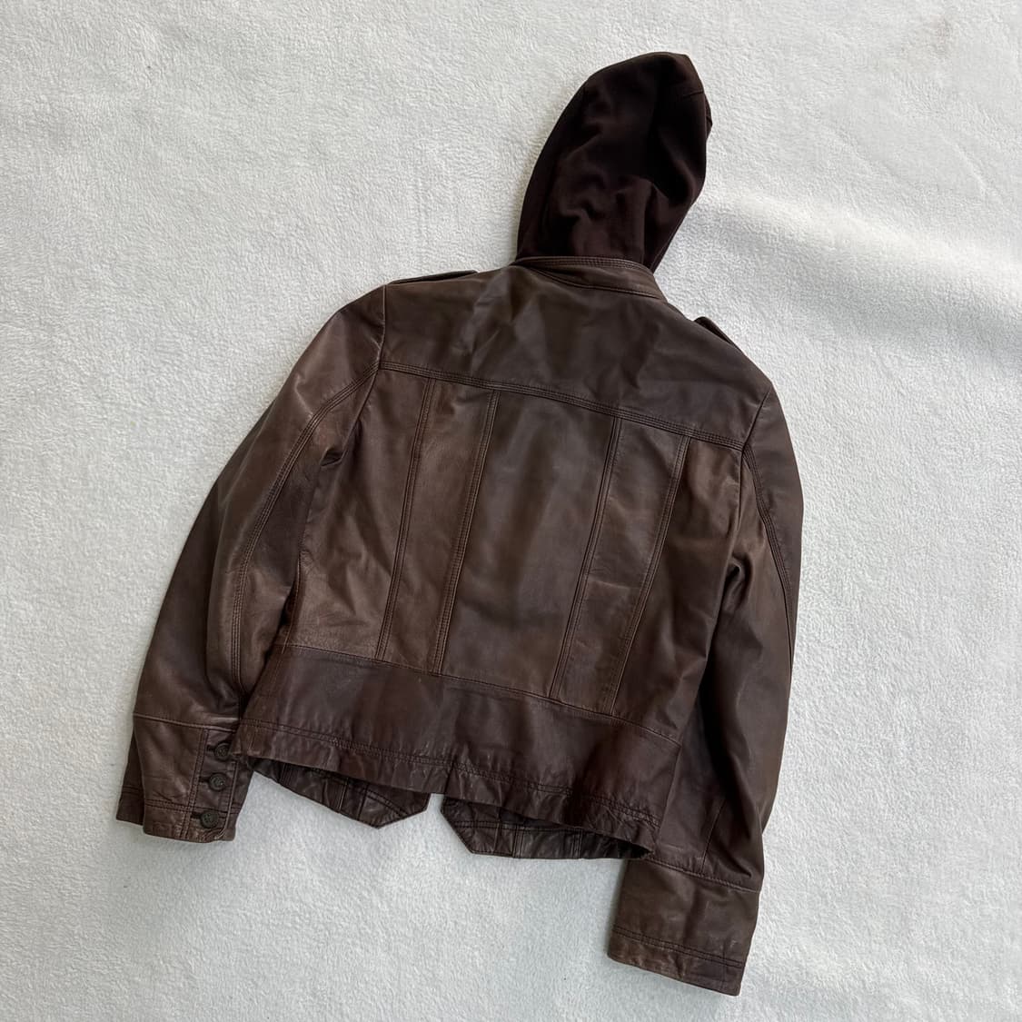 66 빈티지 양가죽 후드 자켓 0413T 상품이미지2