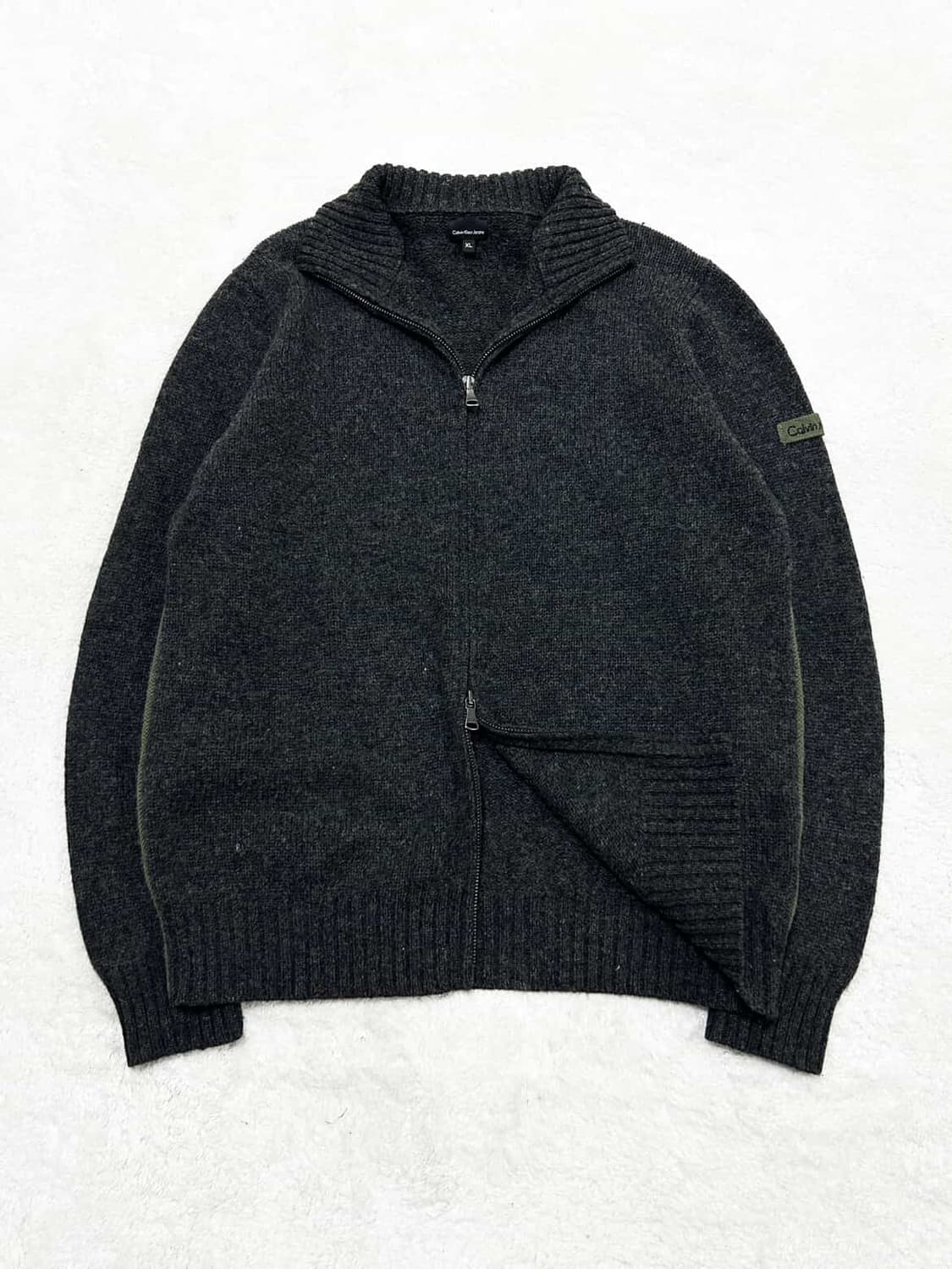 캘빈클라인 투웨이 울 니트집업 상품이미지6