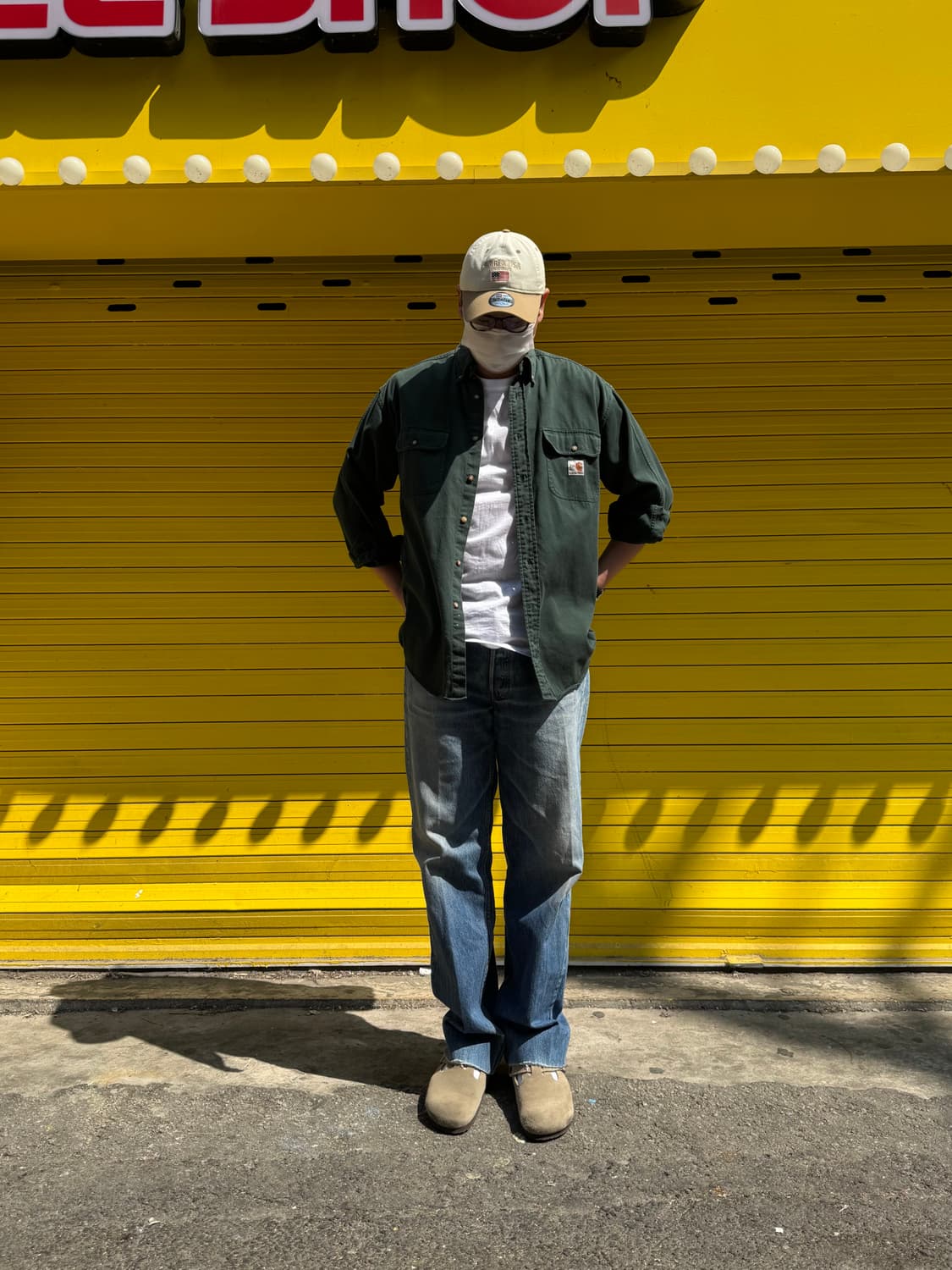 칼하트 딥그린 워크셔츠 M 상품이미지4