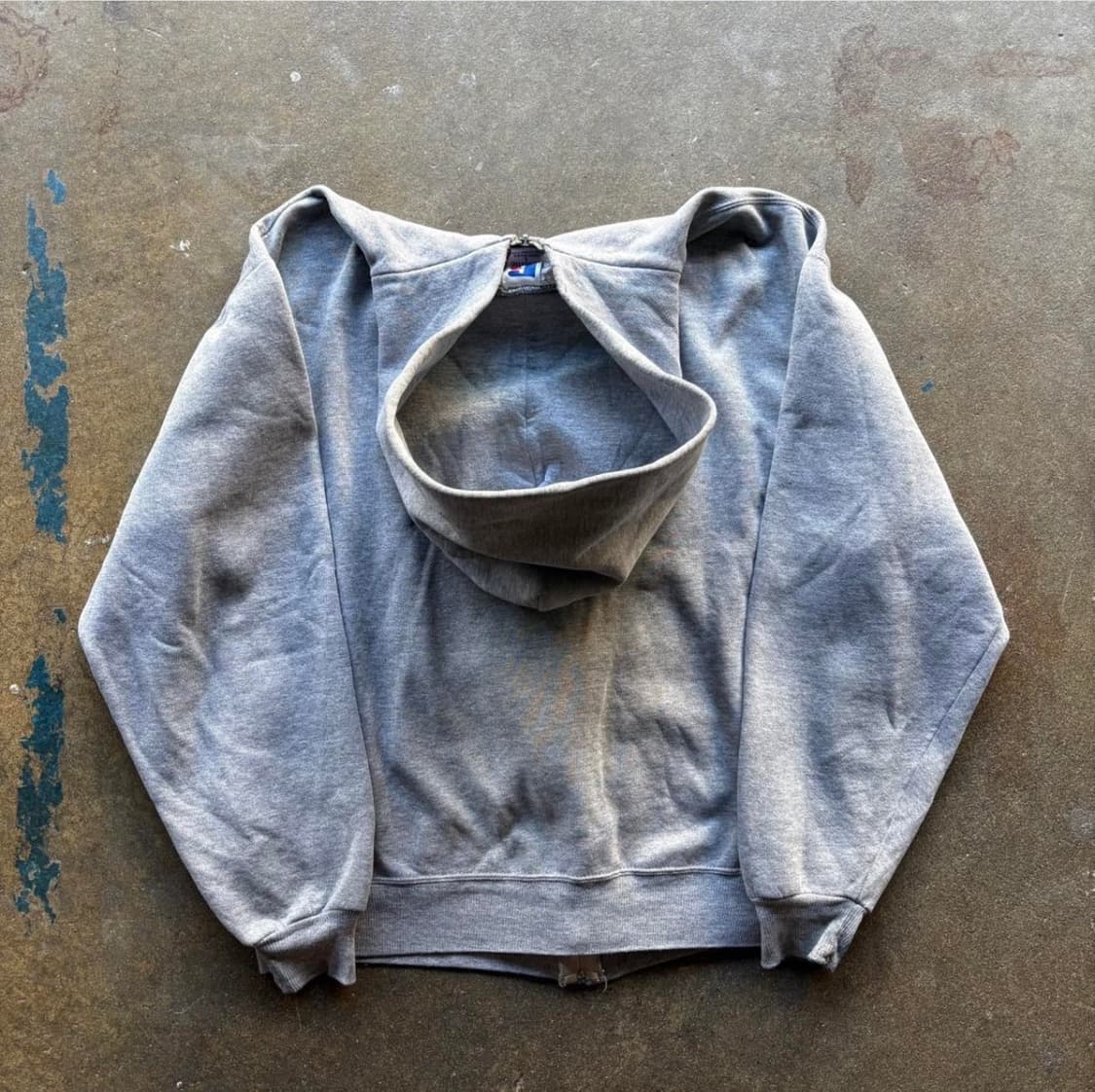 90s Russel Athletic 집업 usa 그레이 L 상품이미지2