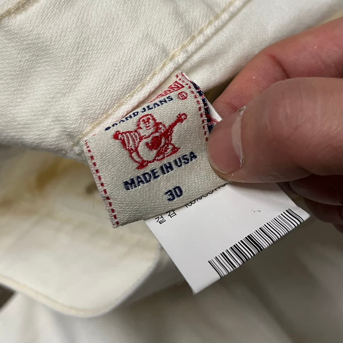 트루릴리젼 스트레이트핏 화이트진 (31“) 상품이미지6