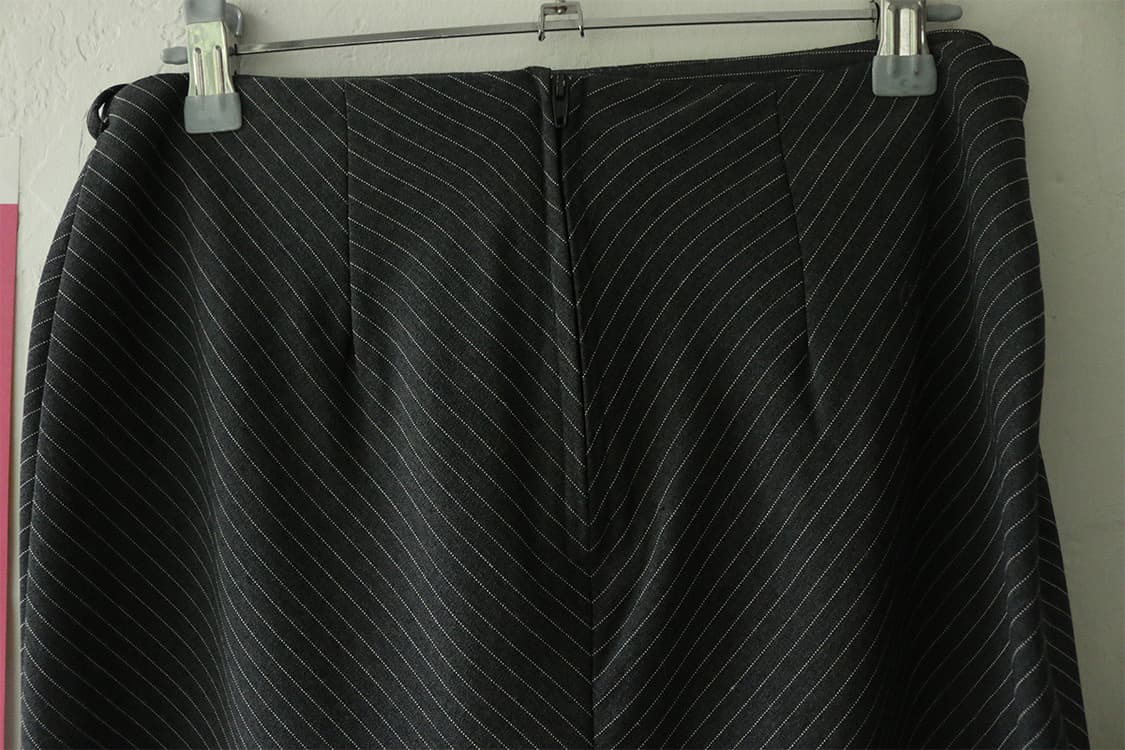 90s USA 핀스트라이프 리본 스커트 상품이미지6