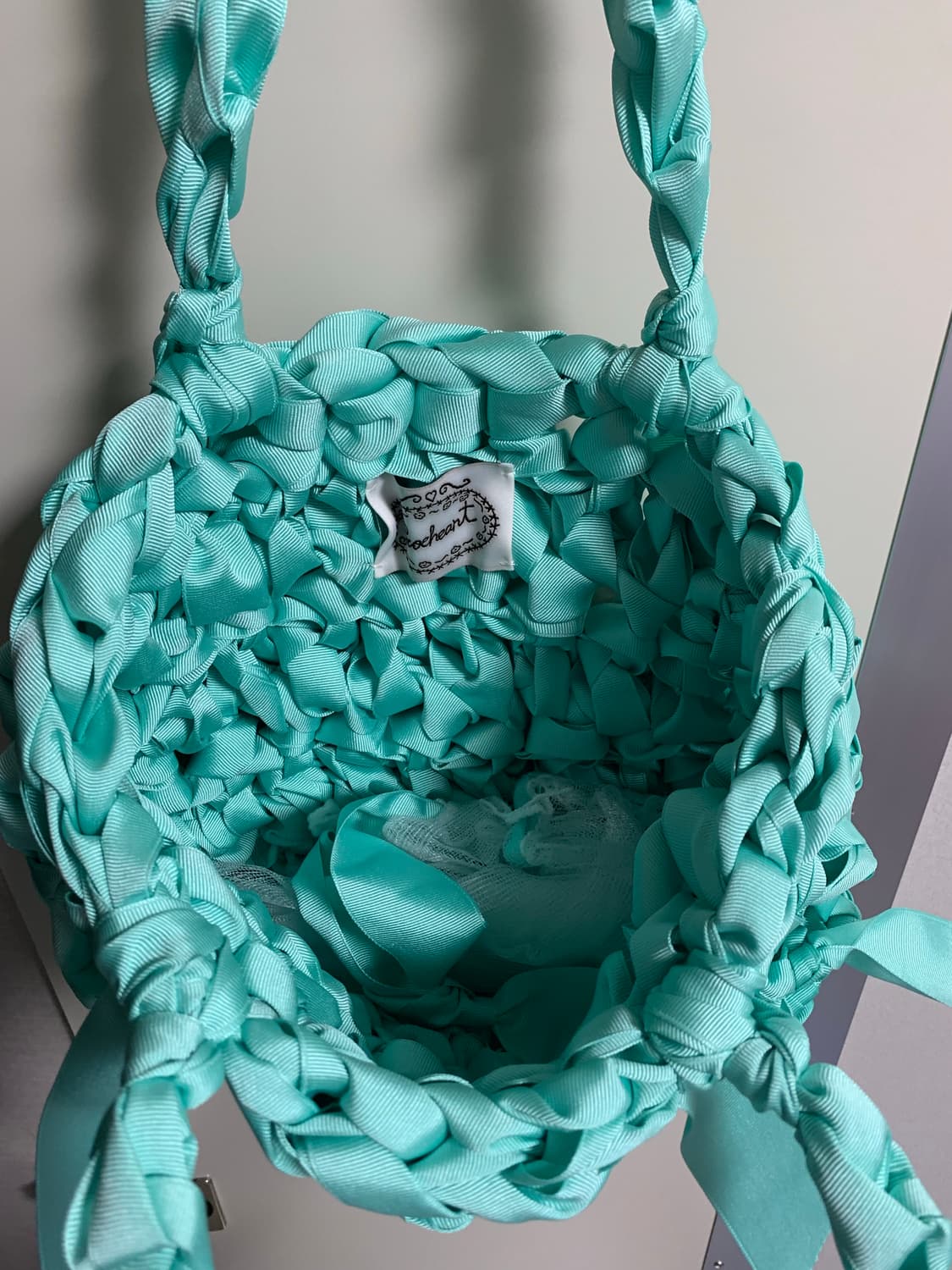 새상품) 크로쉐안트 매트삭 민트 (정가 98,000원) 상품이미지7