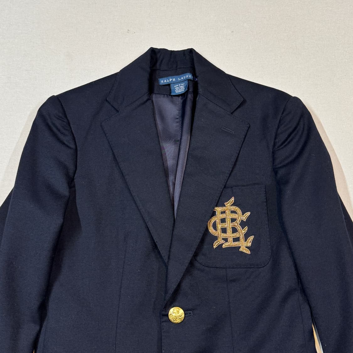 XS) 폴로 랄프로렌 금장 2 버튼 블레이저 자켓 상품이미지3