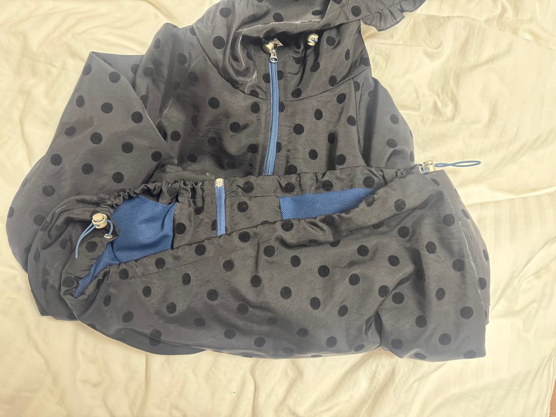 오헤시오 도트 프릴 dot frill hooded windbreaker  상품이미지6