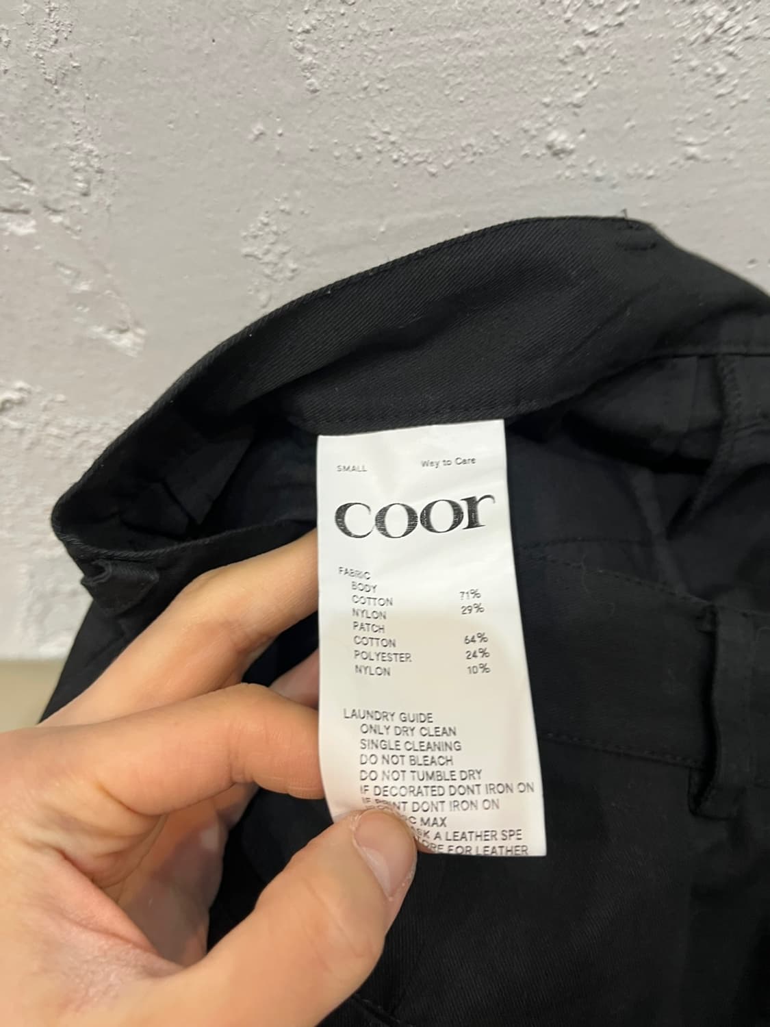 COOR 쿠어 컨버터블 사이드 지퍼 팬츠 블랙 30 (S) 상품이미지6