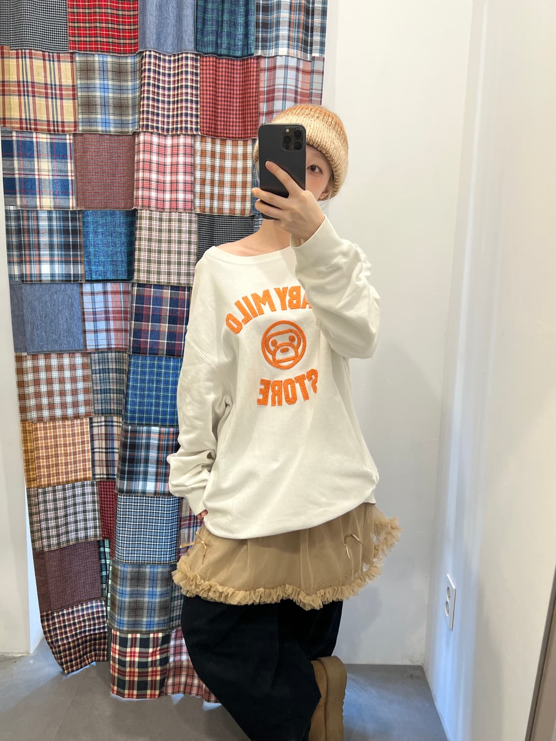 베이프 베이비 마일로 맨투맨 상품이미지6