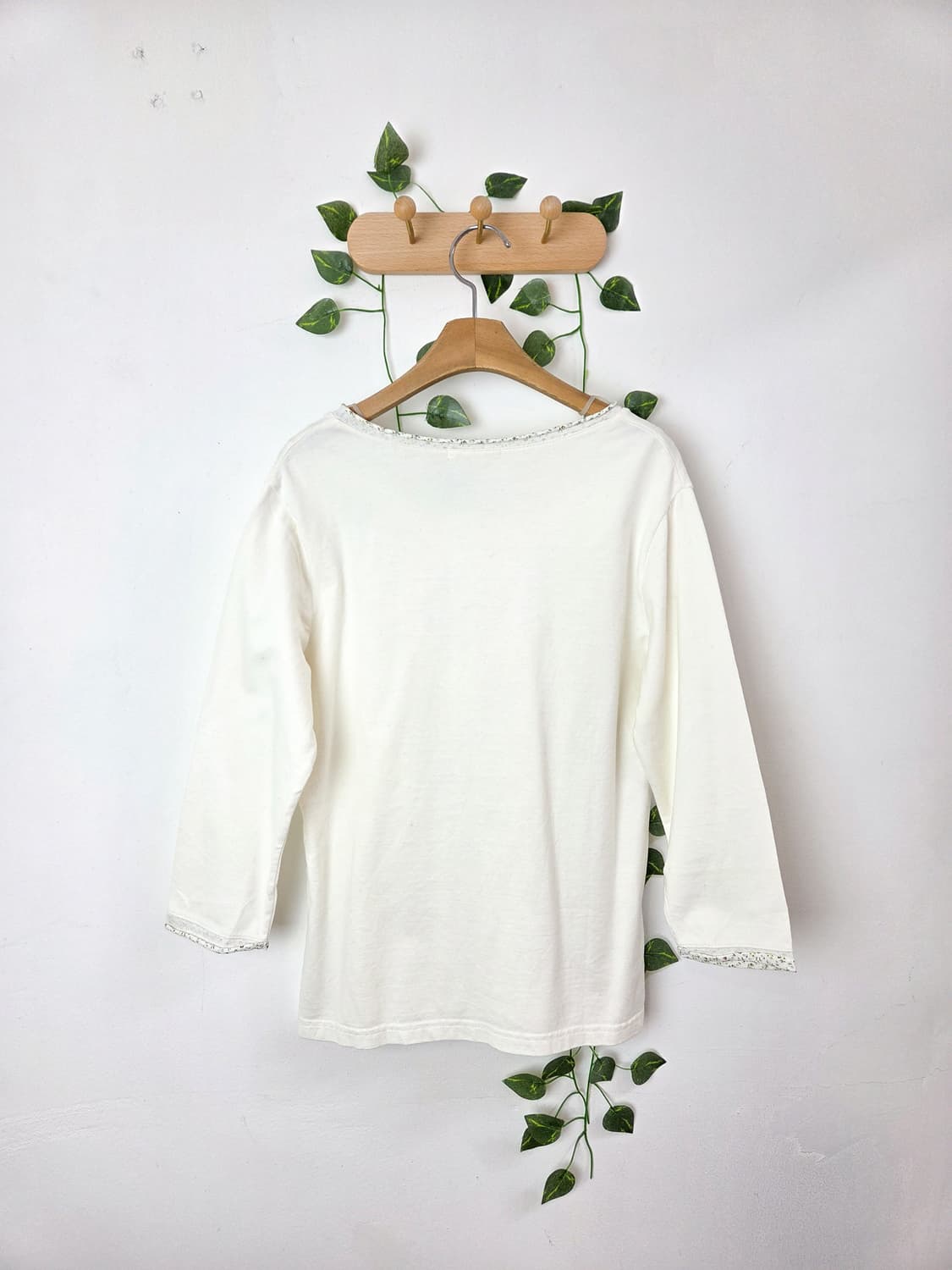 잔꽃 포인트 7부 슬리브 상품이미지4