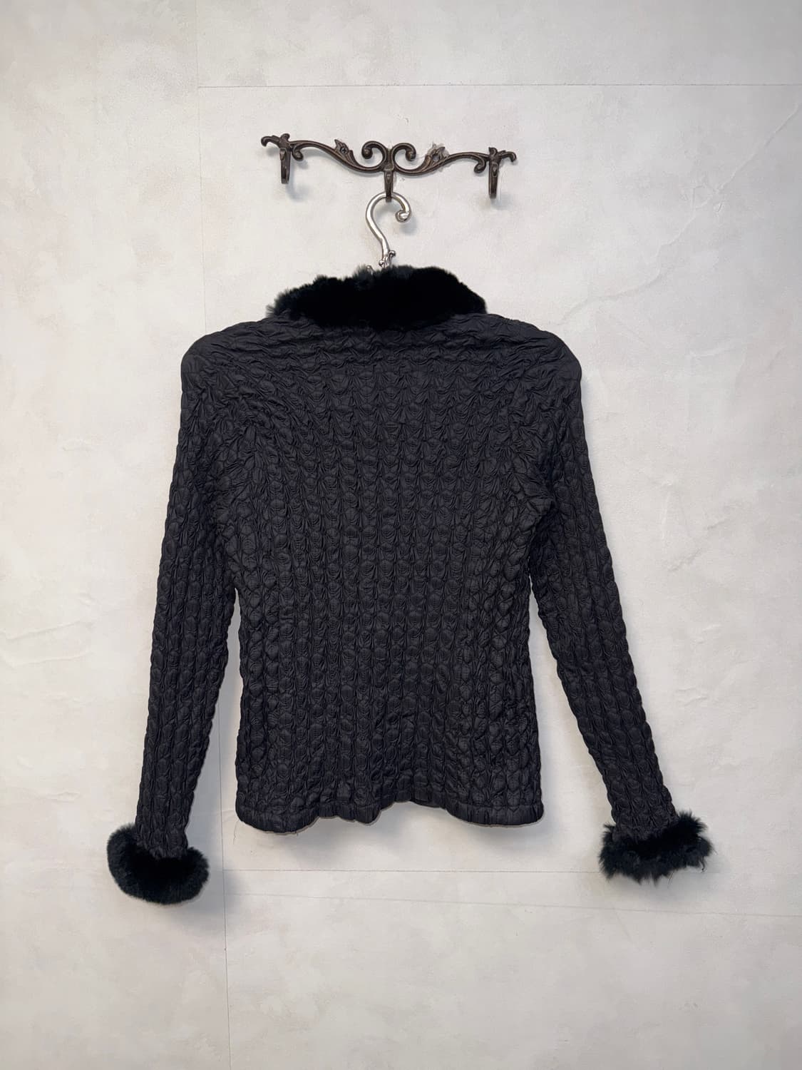 Bogner black rex&rabbit fur pleats 패딩 상품이미지3