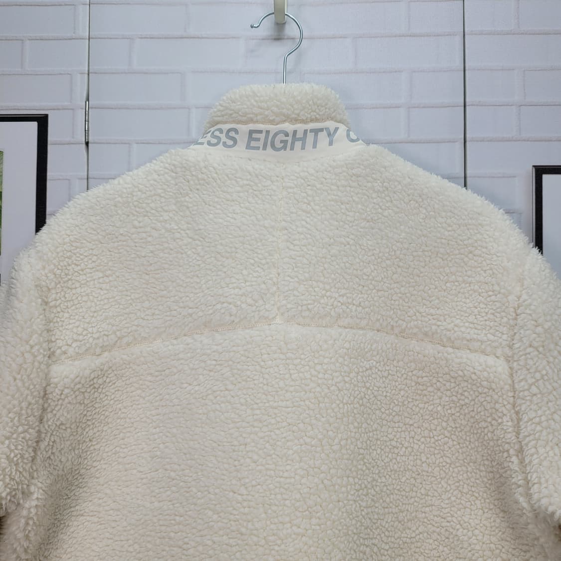 게스 뽀글이 스탠넥 후리스 집업 자켓 남여공용 M 사이즈 상품이미지5