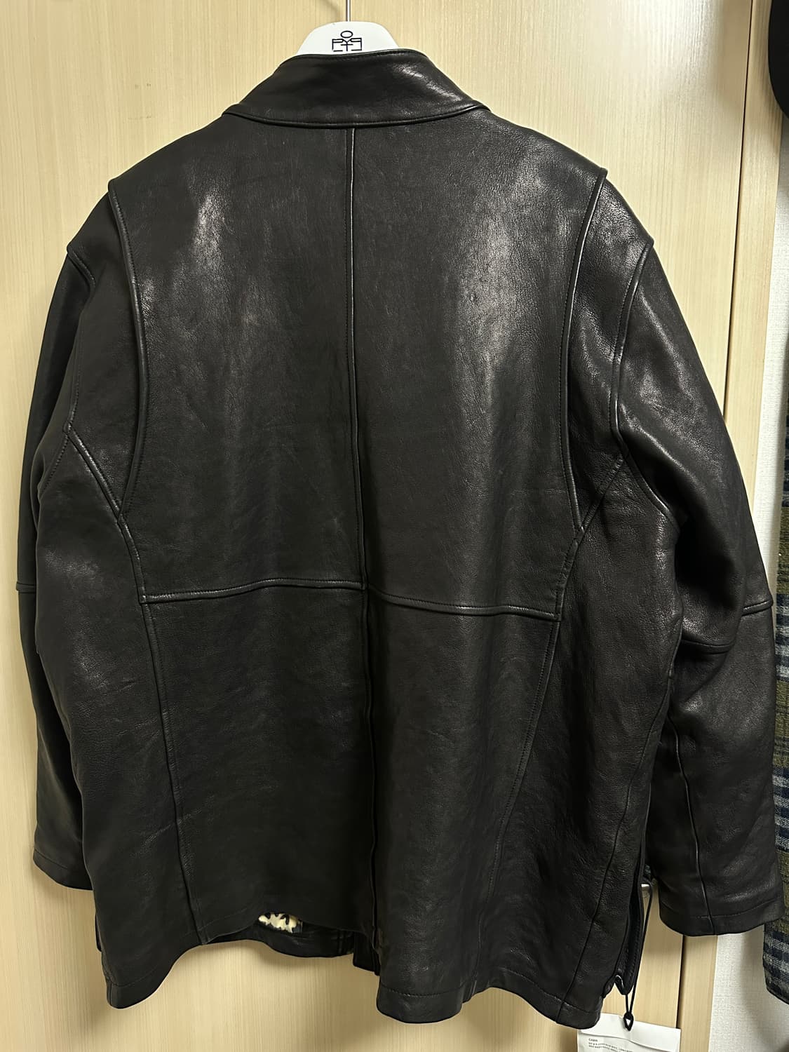 블랙아웃 레더 바이커 자켓 L 상품이미지2