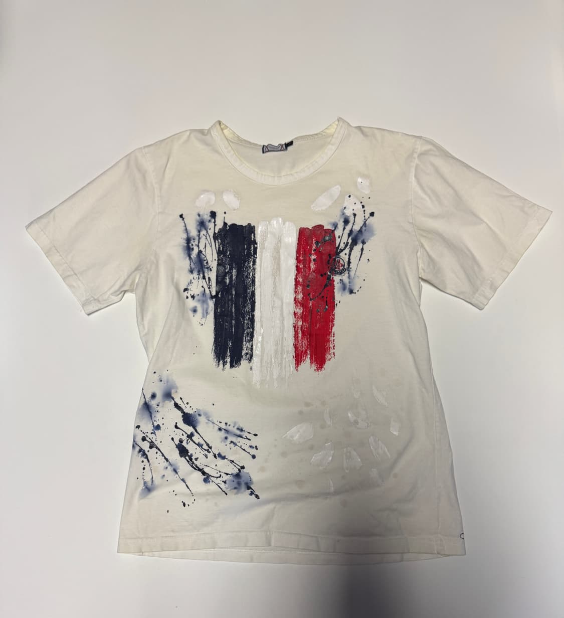 몽클레어 리메이크 커스텀 빈티지 프린팅 반팔 티셔츠 M 50 상품이미지1