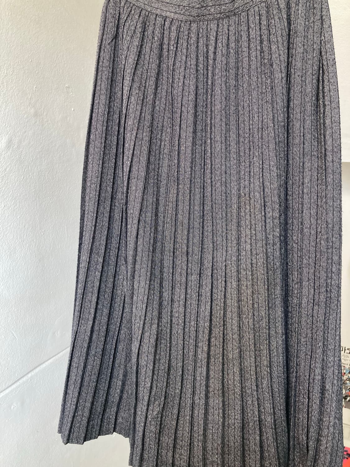 울 플리츠 스마트 클래식 롱스커트 상품이미지6