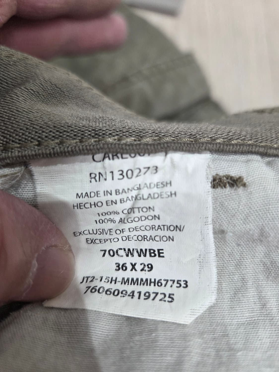 랭글러 카고 바지(36) 상품이미지4