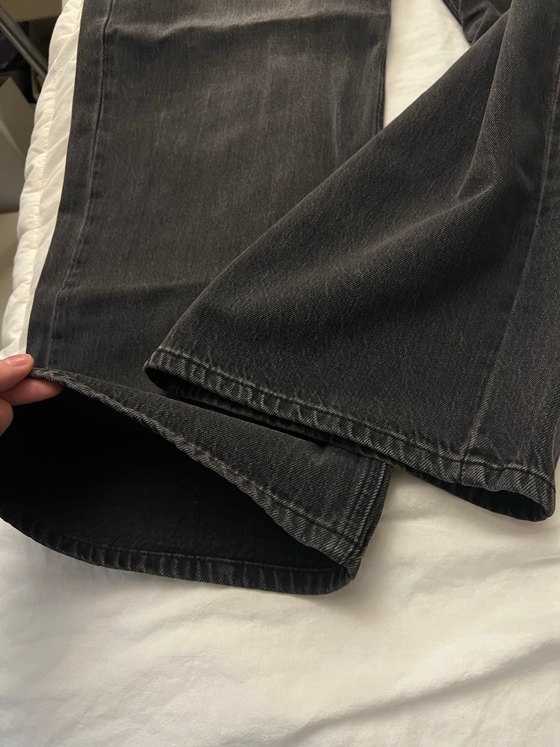 zicmade / 와이드 레그 데님 블랙 / 30 상품이미지9