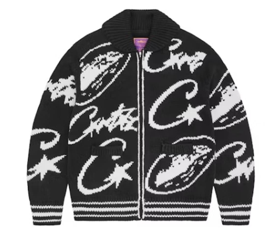 [XL] 코르테이즈 CRTZ 자카드 니트 가디건  상품이미지1