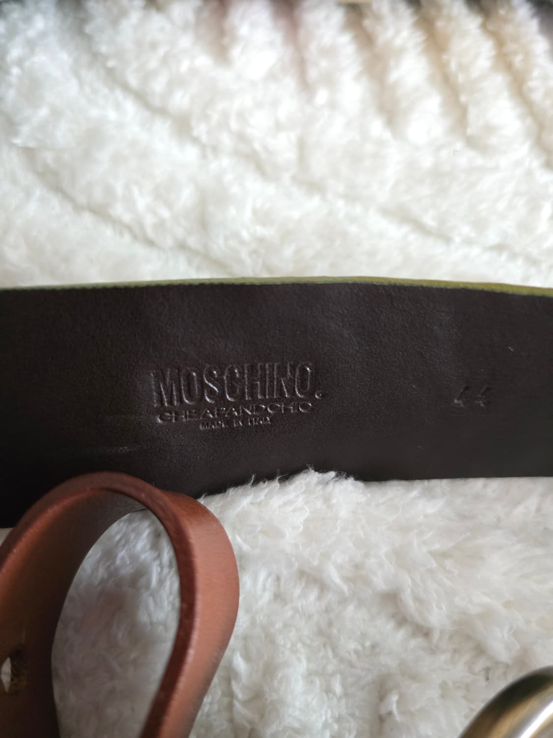 MOSCHINO Cheap and Chic 하트 디테일 레더 벨트 상품이미지5