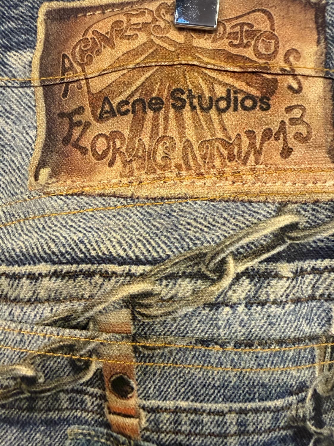 아크네스튜디오 프린팅 데님팬츠 상품이미지3