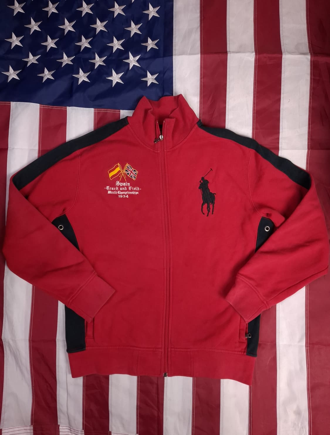 오리지날 랄프로렌폴로 스페인 빅로고 집업 상품이미지1