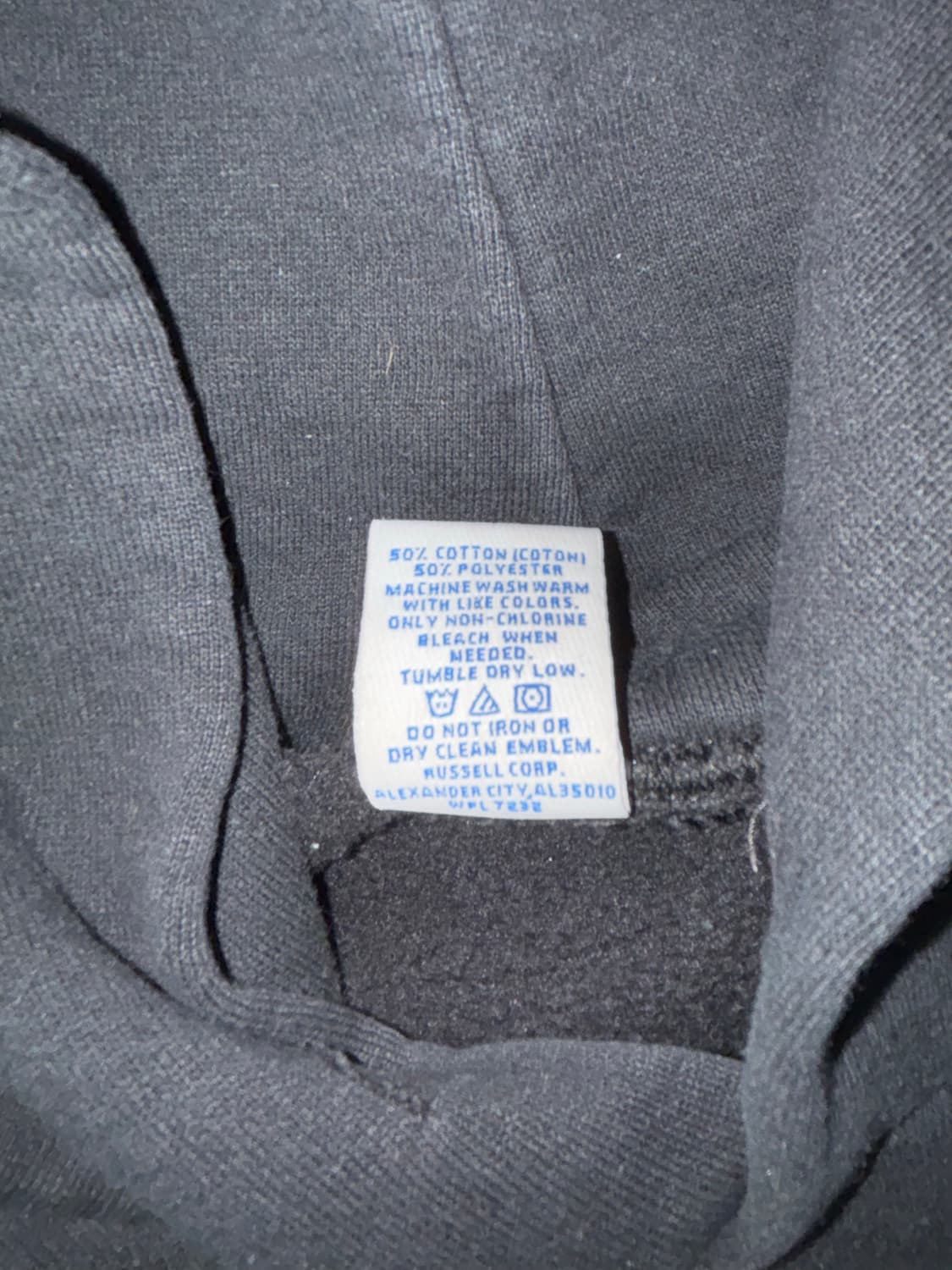 러셀 블랙 후드티 M 상품이미지2