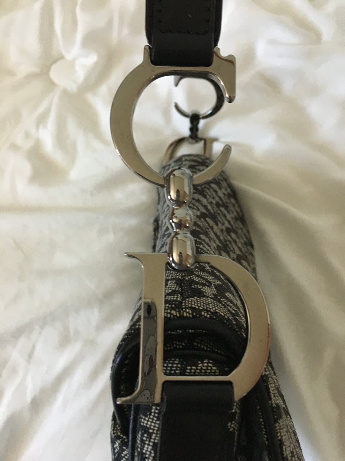 디올 오블리크 새들백 은장 상품이미지4