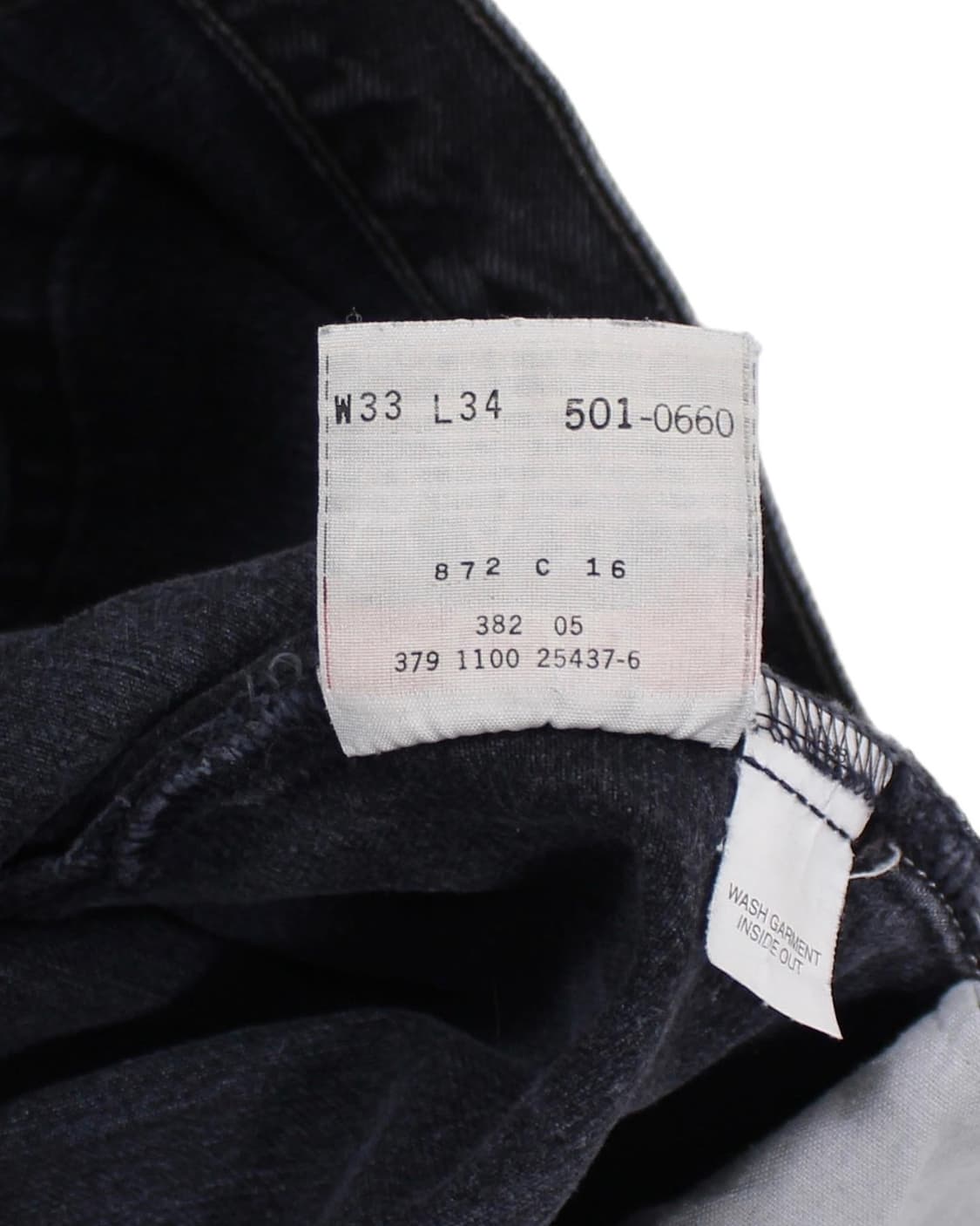 2000 USA 리바이스 501-0660 흑청 빈티지 상품이미지5