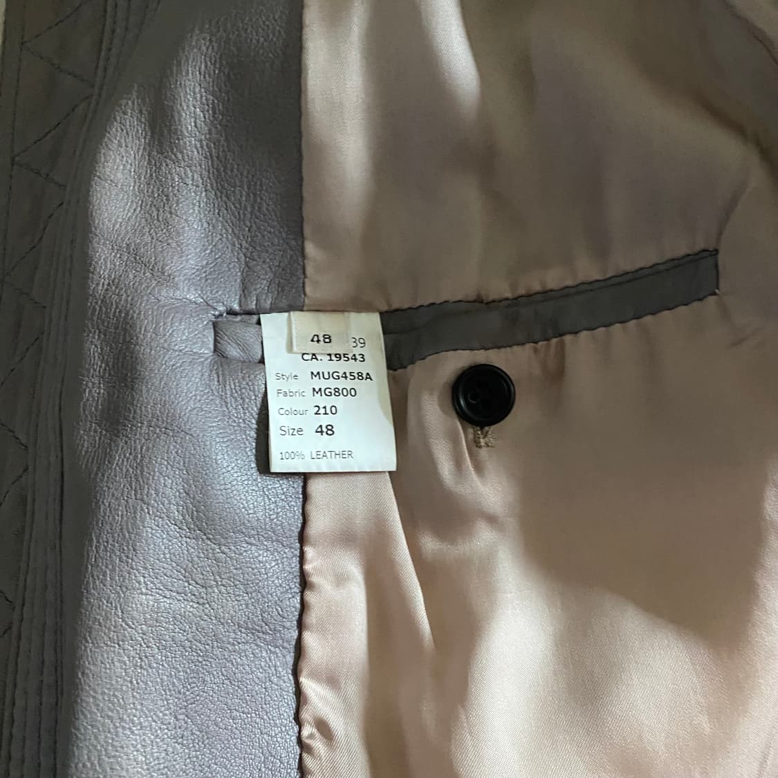 [48] 마크 제이콥스 하이넥 레더 파카 그레이 상품이미지6