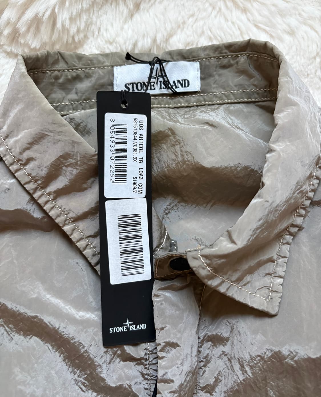 스톤아일랜드 나일론메탈 오버 셔츠 자켓 살몬 / 3xl 상품이미지6