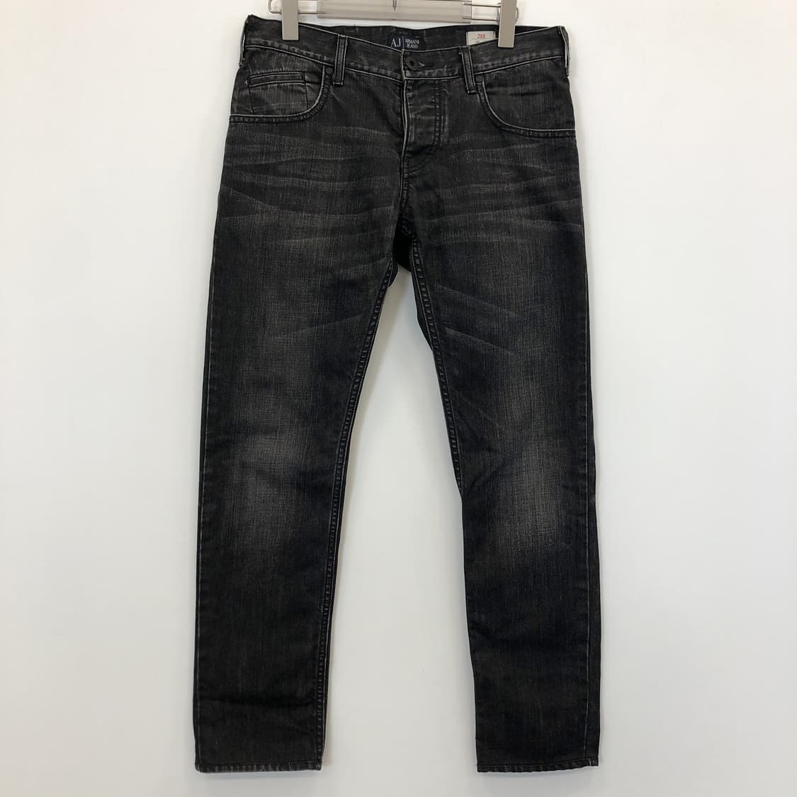 AJ 아르마니진 (국내판) 스틸로고 흑청 데님진 29 인치 상품이미지1