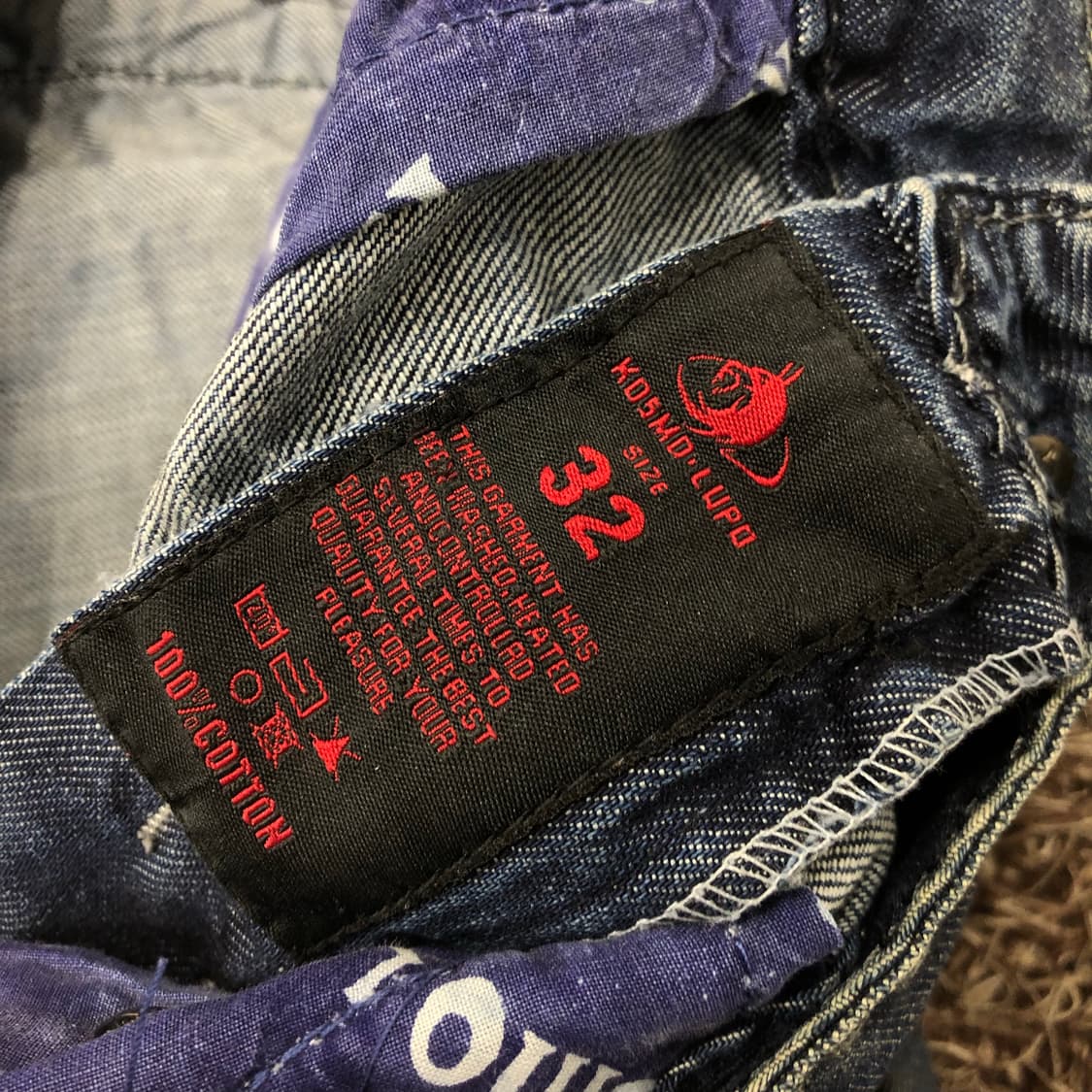 빈티지 워싱 스티치 데님 팬츠 상품이미지7