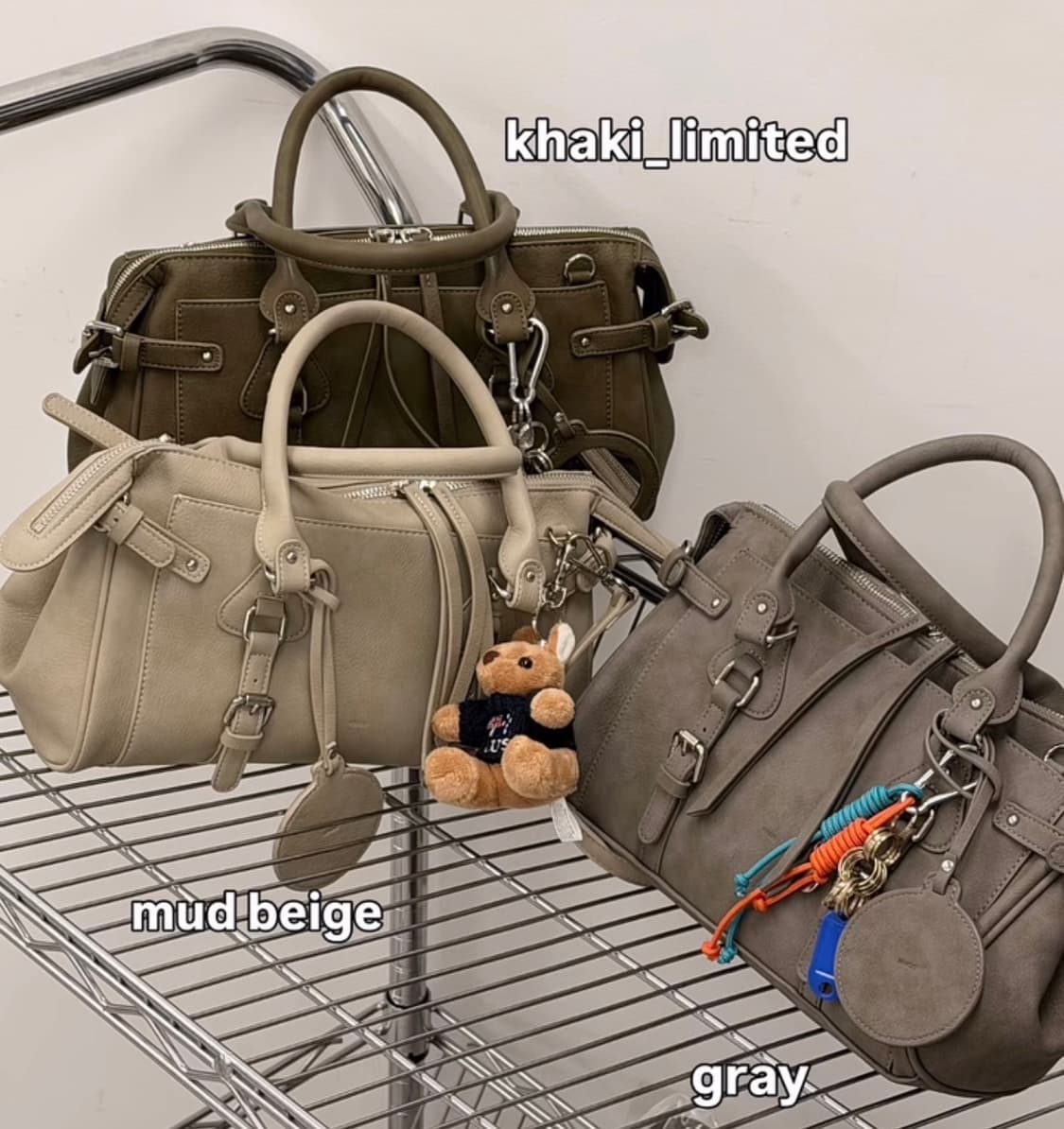 rhos 로스 바이커백 그레이 컬러 상품이미지2