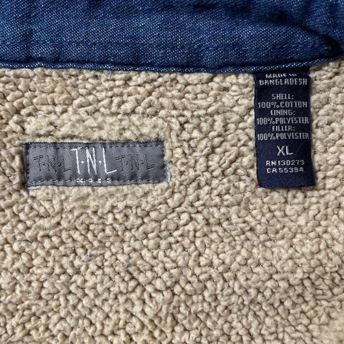 UNKNOWN 빈티지 셰르파안감 데님 셔츠자켓 A00443 상품이미지10