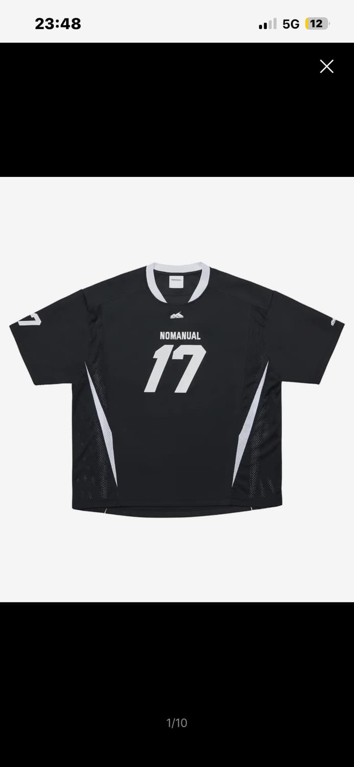 노매뉴얼 17 MESH BLOCK FOOTBALL JERSEY 상품이미지1
