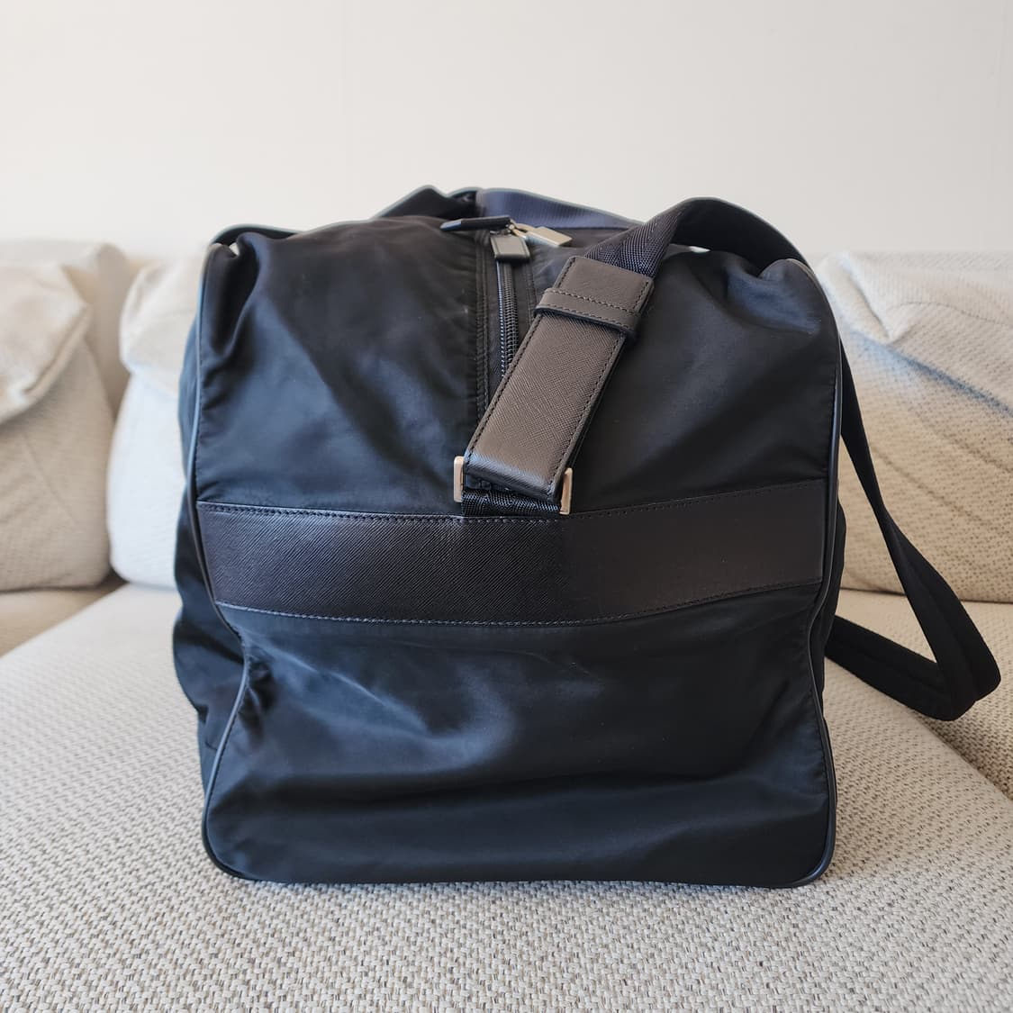 민트급 프라다 테스토 나일론 사피아노 레더 2WAY 보스턴백 여행가방 상품이미지6