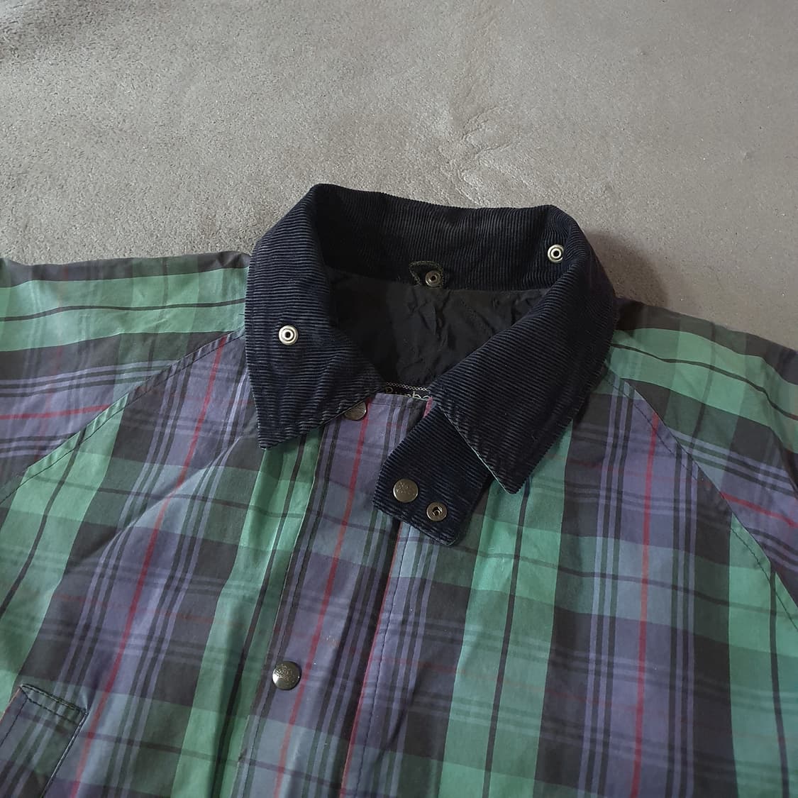 90s 버버리 타탄체크 블랙와치 헌팅 자켓 M 상품이미지3