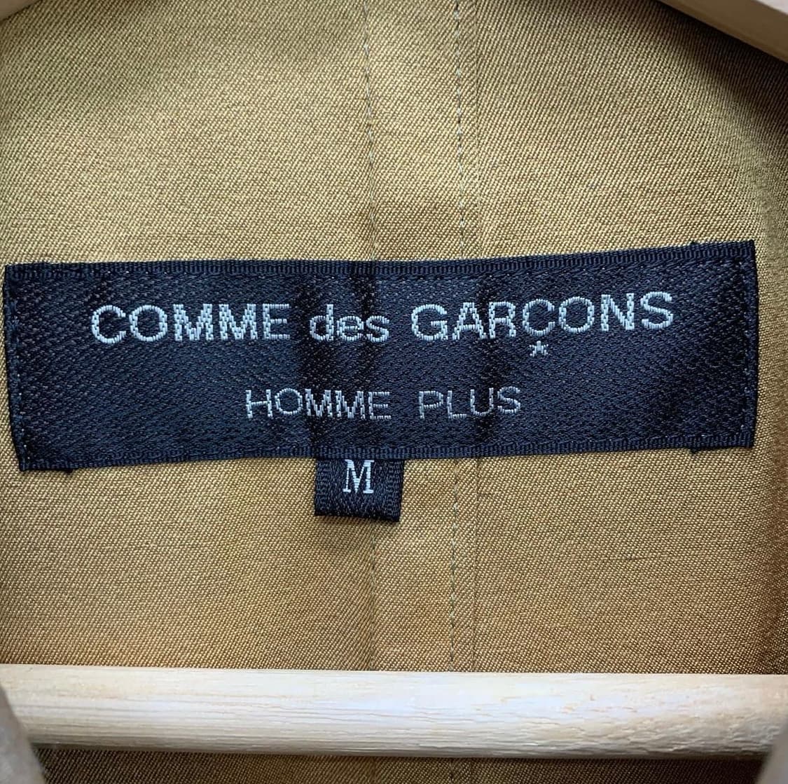 꼼데가르송 옴므 플러스 베이지 폴리 혼방 싱글 자켓 상품이미지6