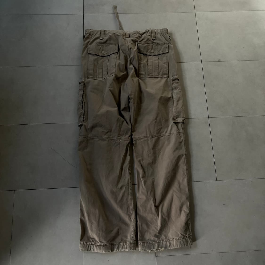 베이지 와이드핏 카고팬츠 상품이미지7