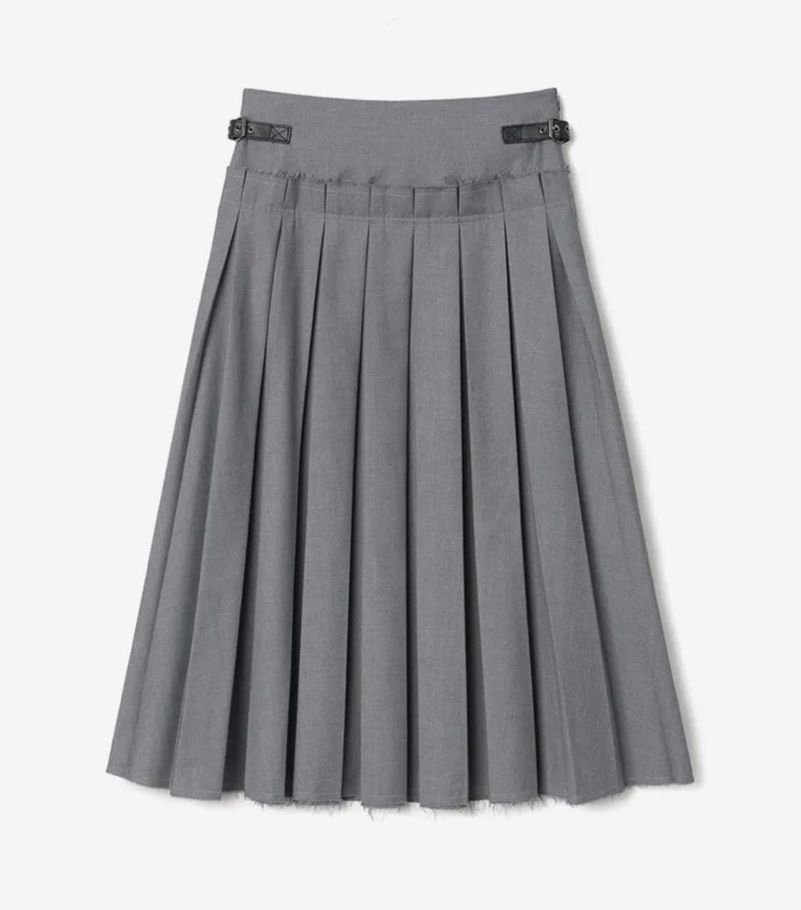 미착용) 밀로 우먼 버클 플리츠 스커트 그레이 치마 상품이미지5