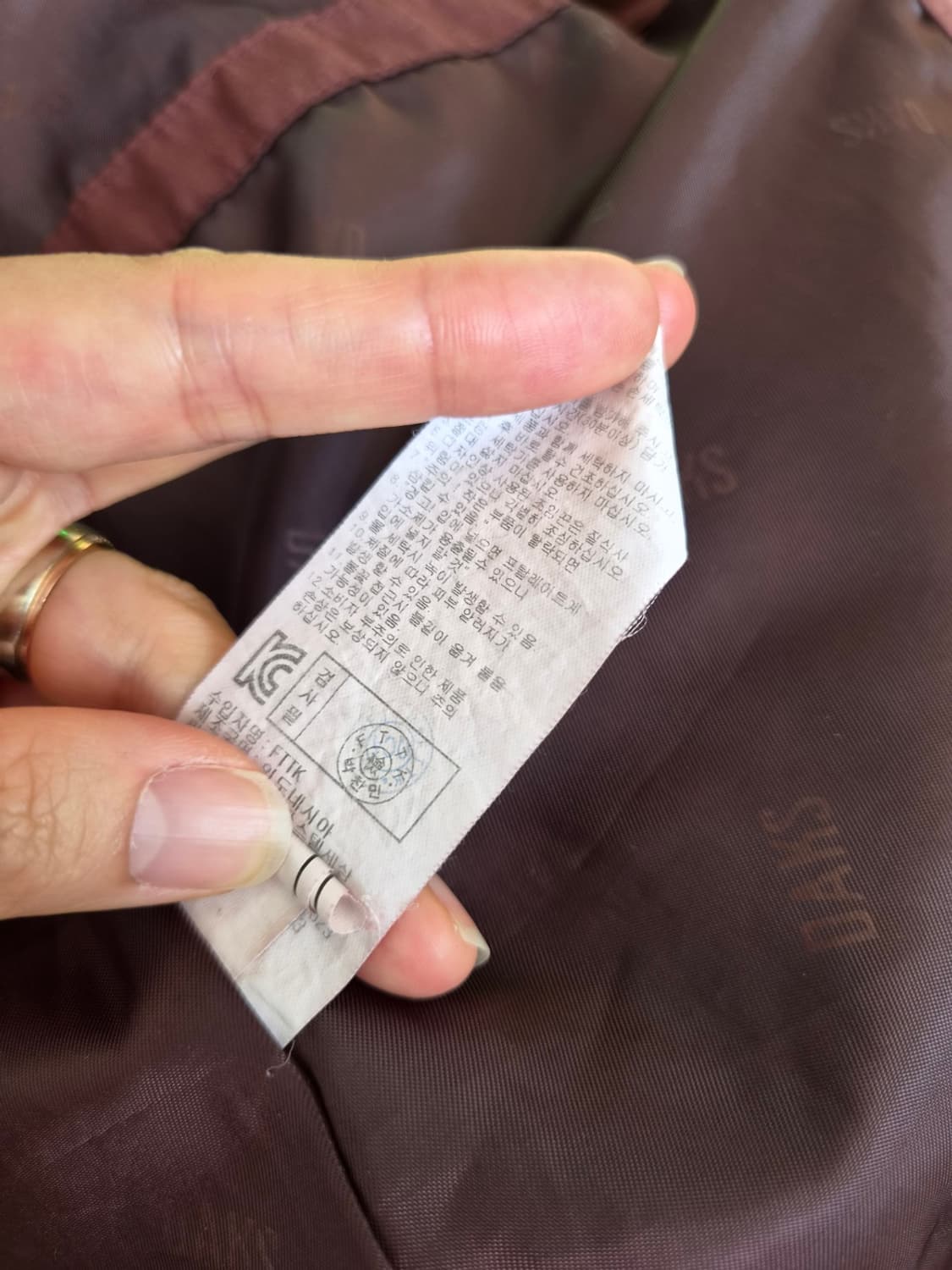 닥스 키즈 버건디트렌치코트 140(11Y)사이 상품이미지8