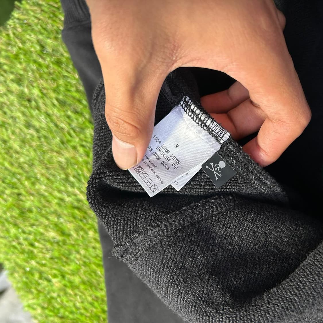 마스터마인드 비즈 스컬 로고 후드집업 블랙 상품이미지5