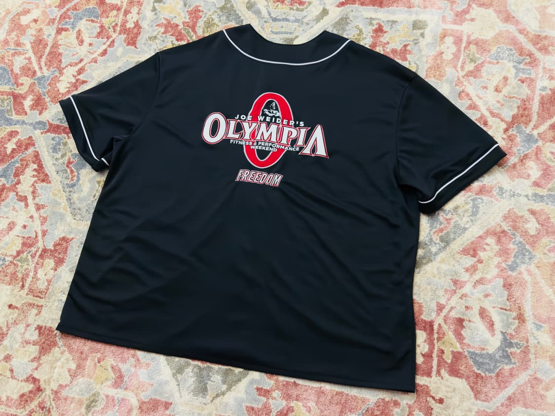 [프리덤] 올림피아 베이스볼 져지 블랙 4XL (상태S) 상품이미지2