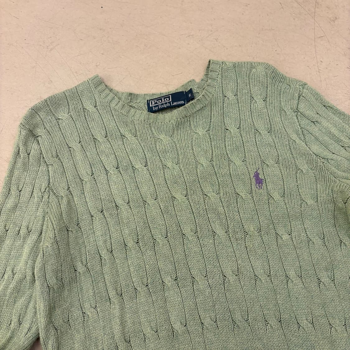 폴로 랄프로렌 케이블 포니 민트 니트 상품이미지2