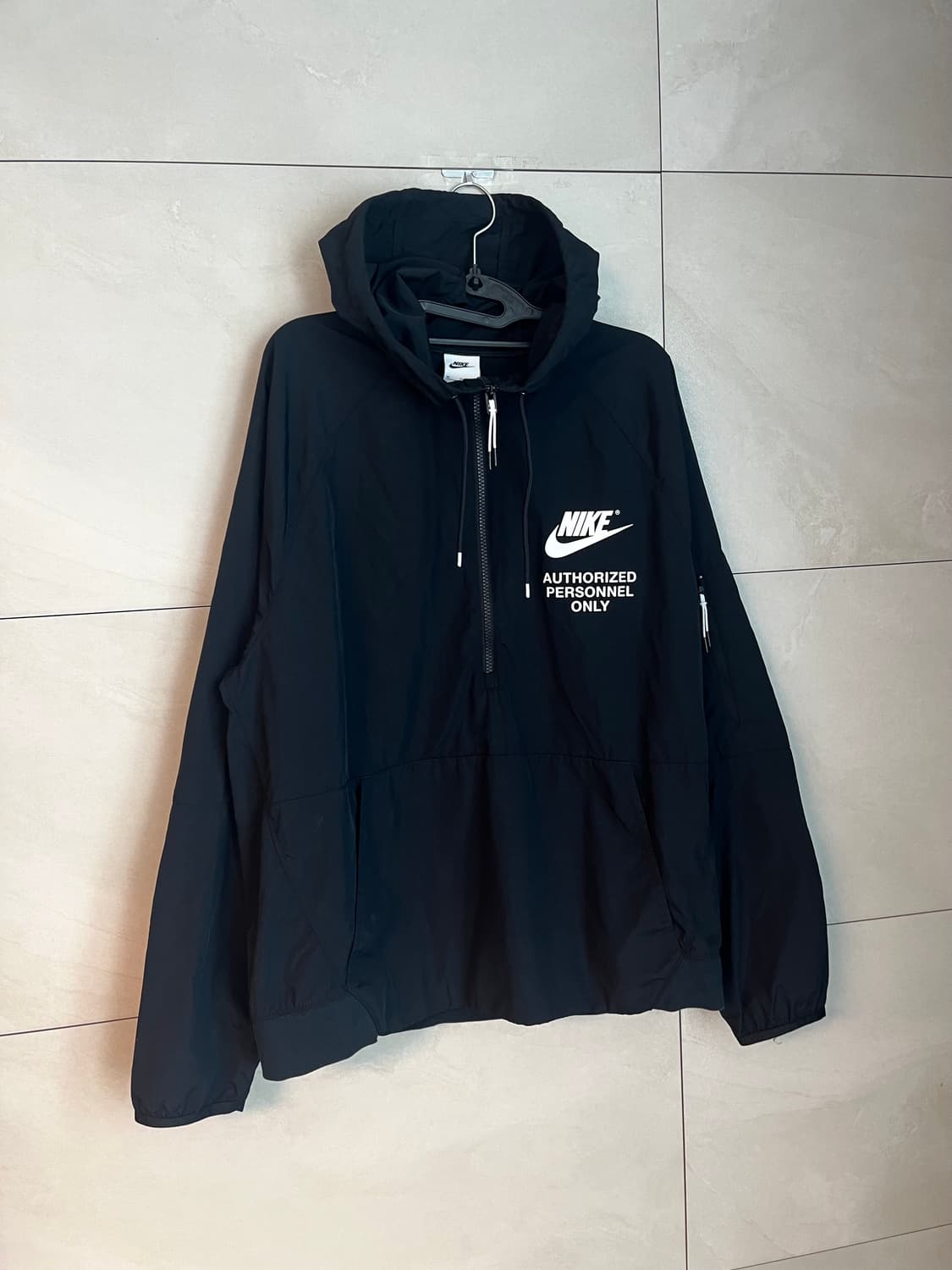 [XL] 나이키 NSW 우븐 언라인드 아노락 바람막이 블랙  상품이미지3