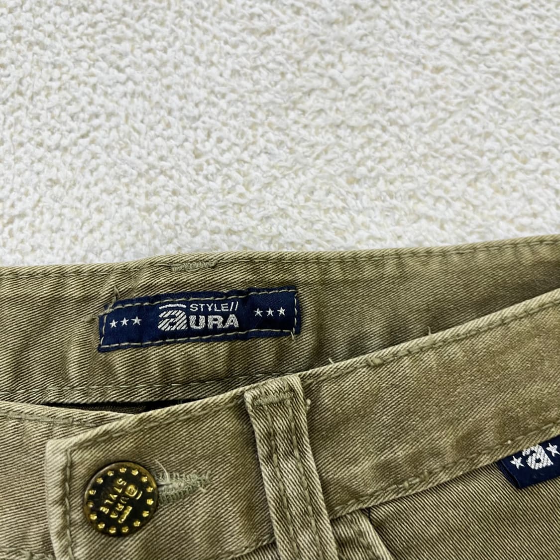 실측확인 아우라진스 데님 숏팬츠 0415M 상품이미지2