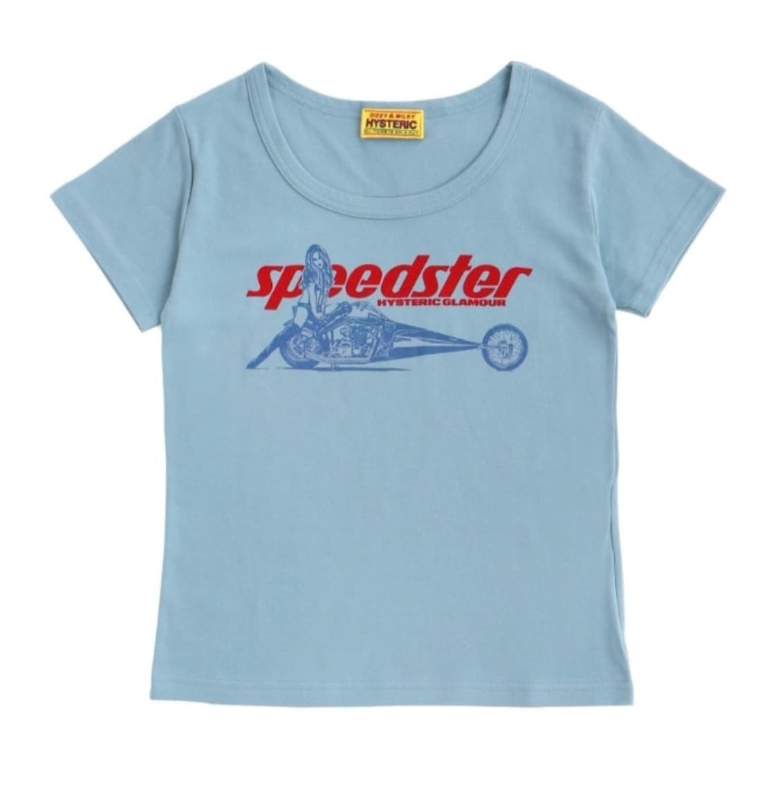 히스테릭글래머 스피드스터 치비 반팔티 블루 상품이미지1