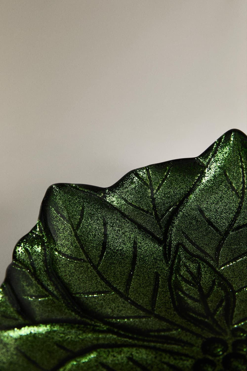 자라홈 크리스마스 포인세티아 유리 앞접시 상품이미지6