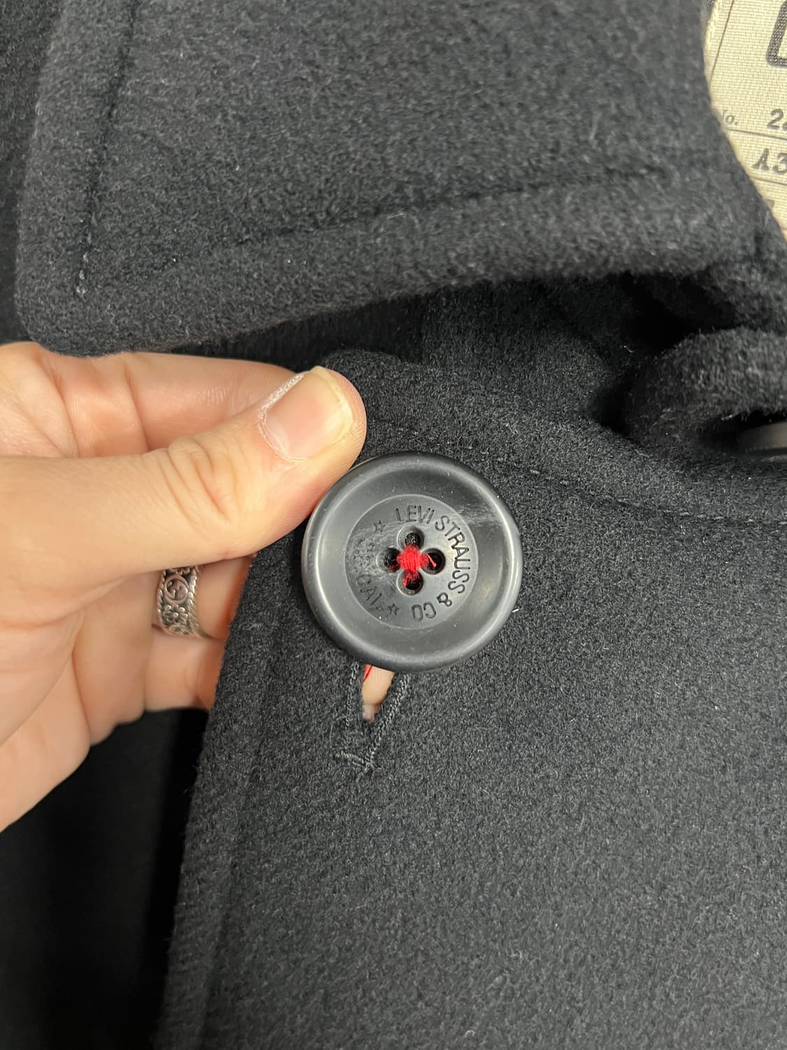 Levis 리바이스 램스울 더블 피코트 상품이미지3