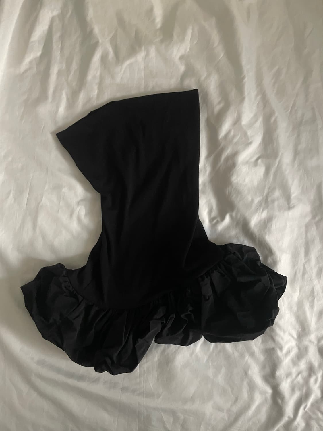 빈티지 프릴 퍼프 펌킨핏 레이어드 원피스 상품이미지4