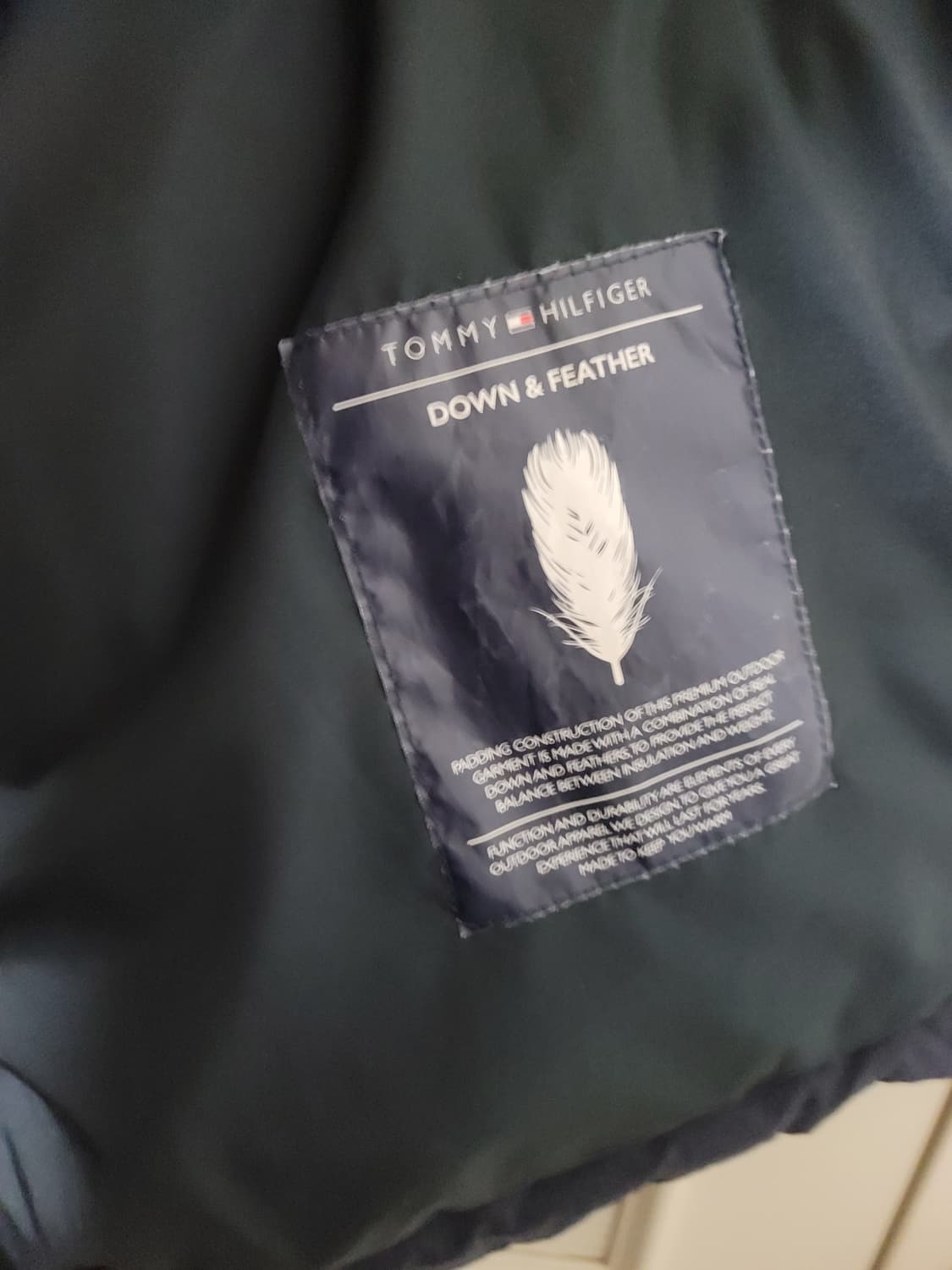 TOMMY 타미힐피거 남성 패딩 조끼 베스트 S사이즈(남성95) 네이비 상품이미지7