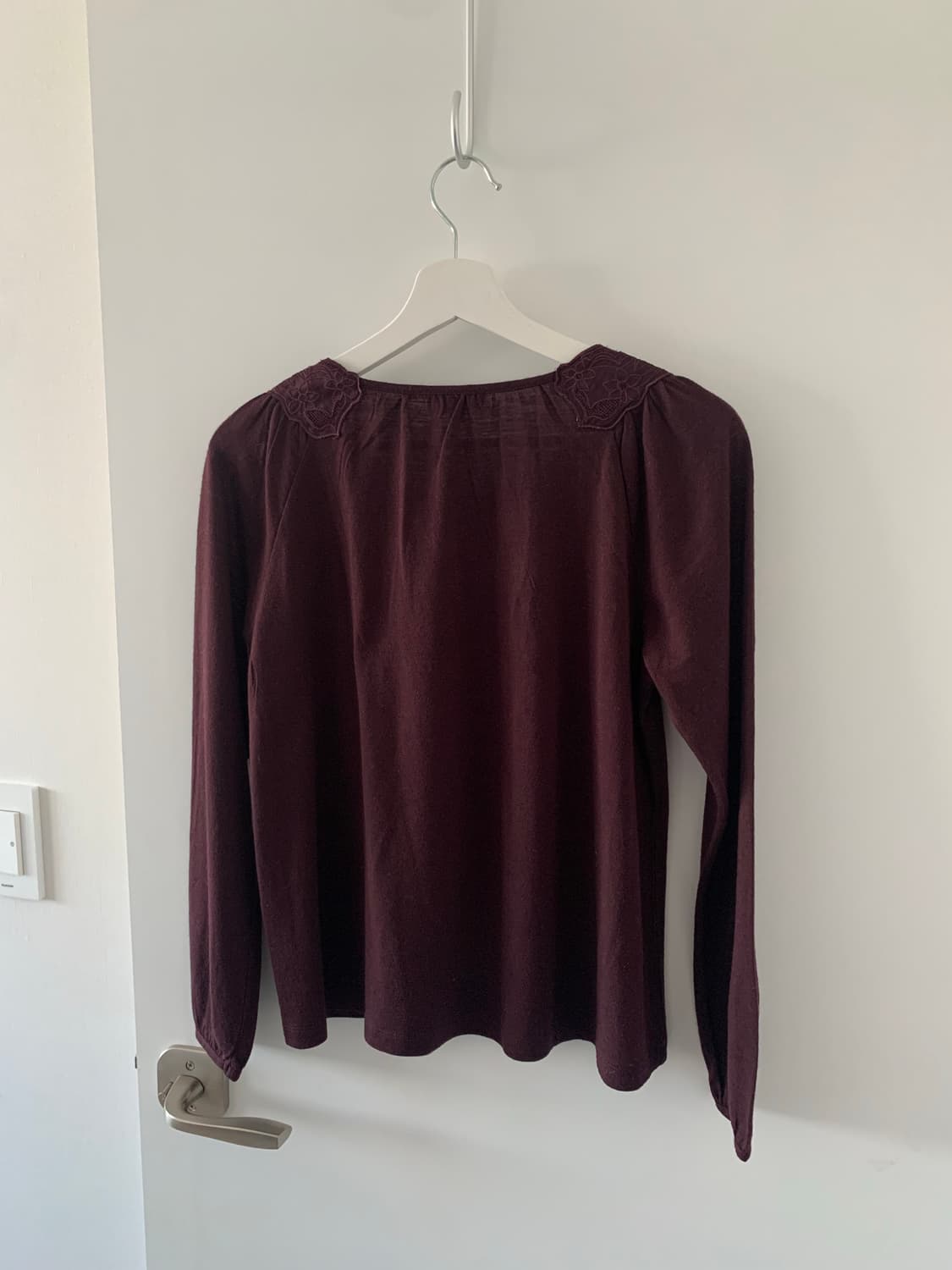 자주 레이스 슬리브 상품이미지3